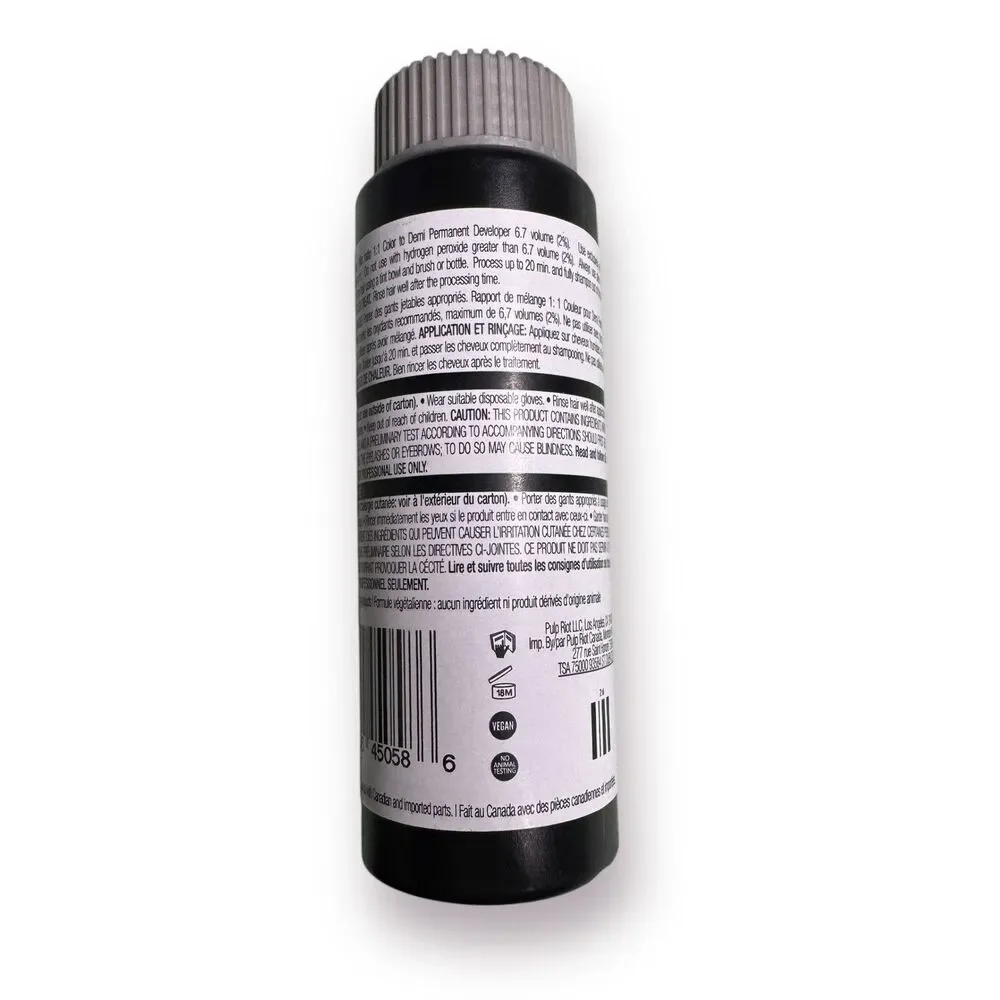 PULP RIOT LIQUID DEMI Demi Permanent Liquid Hair Color 2 oz 0-0‎ Clear